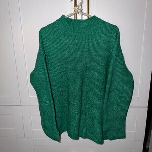 LOFT Green Women's Cowl Neck Sweater